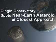 Gingin Observatory Spots Near-Earth Asteroid at Closest Approach