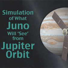 Simulation of What Juno Will 'See' From Jupiter Orbit