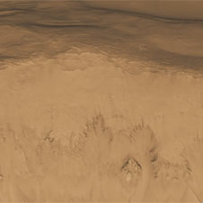 Flyover Newton Crater on Mars