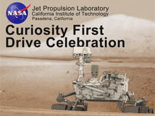 Celebration for Curiosity's first drive on Mars