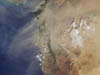 Dust plume over Eastern Mediterranean