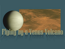 Topography and heat data suggesting signs of lava flows.