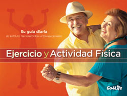 Brochure Cover: Ejercicio y actividad fisicasmaller, smiling older man and woman dance together