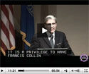 Webcast screenshot of Dr Julio Frenk speaking
