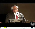 Webcast screenshot of Ambassador Eric Goosby speaking