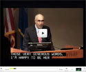 Webcast screenshot of Dr Bill Pape speaking