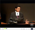Webcast screenshot of Rajiv Shah speaking