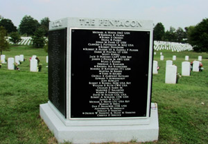 Granite group marker for 184 Pentagon victims