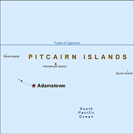 Map - Pitcairn Islands