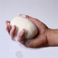 Photo: Washing hands with soap and water.