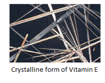 The crystalline structure of Vitamin E