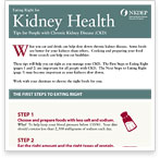 Eating Right for Kidney Health: Tips for People with Chronic Kidney Disease (Fact Sheet)