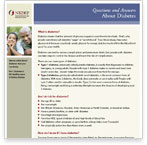 Questions and Answers about Diabetes (Fact Sheet)