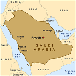 Map - Saudi Arabia