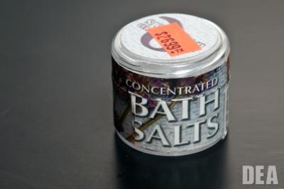 Tin of bath salts 
