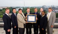 Global Maritime Domain Awareness Program team accepts its well-deserved award