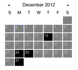 Division Calendar