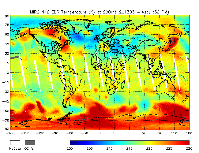 200mb Temperature from NOAA-18, Ascending Orbit