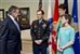 Defense Secretary Leon E. Panetta visits with former Army Staff Sgt. Clinton L. Romesha and his family in his office at the Pentagon, Feb. 12, 2013. Romesha received the Medal of Honor during a ceremony at the White House, Feb. 11, 2013. DOD photo by Erin A. Kirk-Cuomo