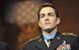 Former Army Staff Sgt. Clinton L. Romesha stands as the audience as the audience recognizes him for receiving the Medal of Honor during a ceremony at the Pentagon, Feb. 12, 2013. DOD photo by Glenn Fawcett