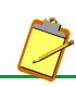 A clipboard with yellow paper and a yellow pencil.