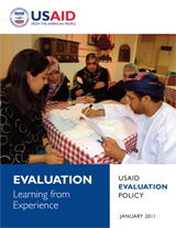 Cover of the USAID Evaluation Policy