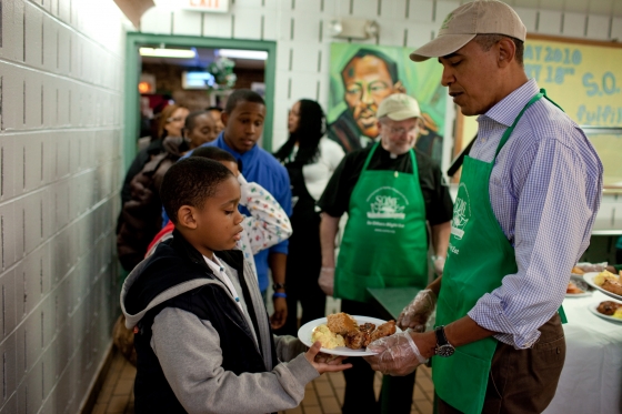 President Obama on MLK Day of Service 2010