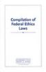 Book Cover Image for Compilation of Federal Ethics Laws