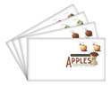 Apples (Roll of 100) Digital Color Postmark (Set of 4)