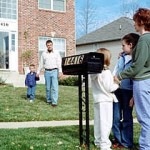 Picture of Family by mailbox