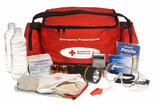 Picture of an emergency preparedness kit