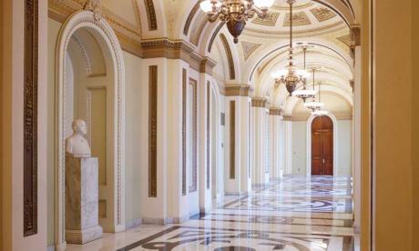 Corridors leading to the Senate floor