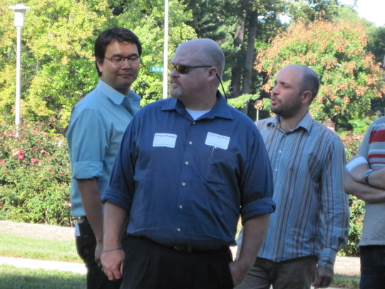 Shawn Mullen, Deputy Director, Office of Postdoctoral Services (center)
