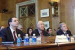Secretary of the Interior Ken Salazar testifies to the Senate Indian Affairs Committee (photo by Ron Tull-DOI)