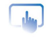 An image of a finger pointing at a computer monitor, as if to indicate that potential applications include the text below.