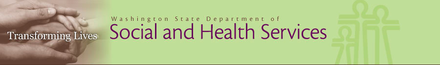 Washington State Department of Social and Health Services Home page