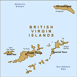 Map - British Virgin Islands