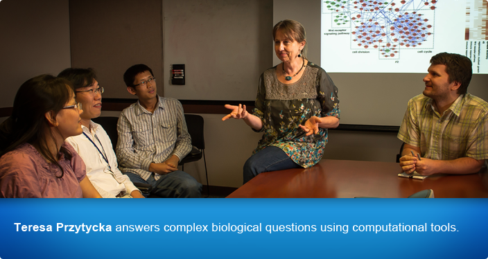 Teresa Przytycka answers complex biological questions using computational tools.