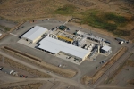 The 200 West Groundwater Treatment Facility is shown here after completion of construction this summer. | Photo courtesy of Zachary Carter with Mission Support Alliance (MSA) at Hanford.