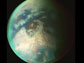 Image shows a composite visible/infrared view of Titan.