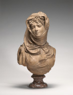 image of Fantasy Bust of a Veiled Woman (Marguerite Bellanger?)