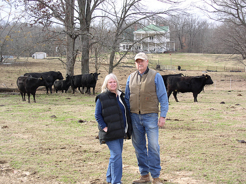 Angus Farm owners Larry and Annette Cutliff felt last year’s drought impacts firsthand.