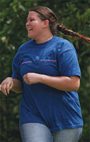 Image of a girl jogging