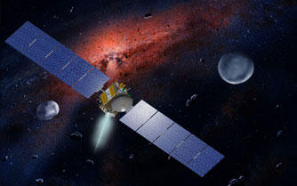 Dawn mission to Vesta and Ceres
