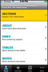 Screenshot of Yellow Book app for iPhone