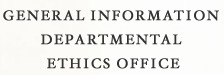 General Information Departmental Ethics Office