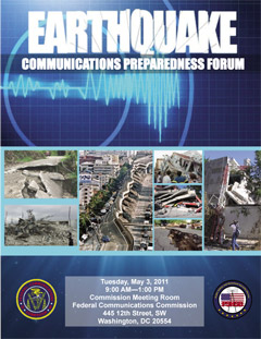 Earthquake Preparedness Forum Poster