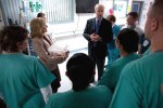 President Joe Biden and his wife Jill Biden, Ph.D., visited with U.S. and coalition...