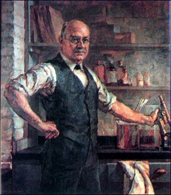 An oil painting of Dr. Joseph J. Kinyoun, founder of the Hygienic Laboratory. 