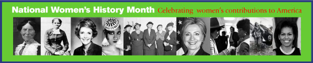 National Women's History Month banner image